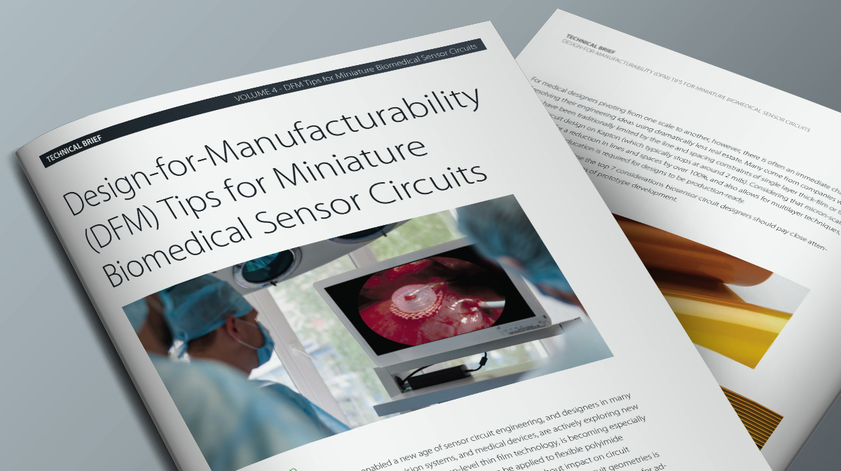 Tech Brief Offers DFM Tips for Miniature Biomedical Sensor Circuit Designs